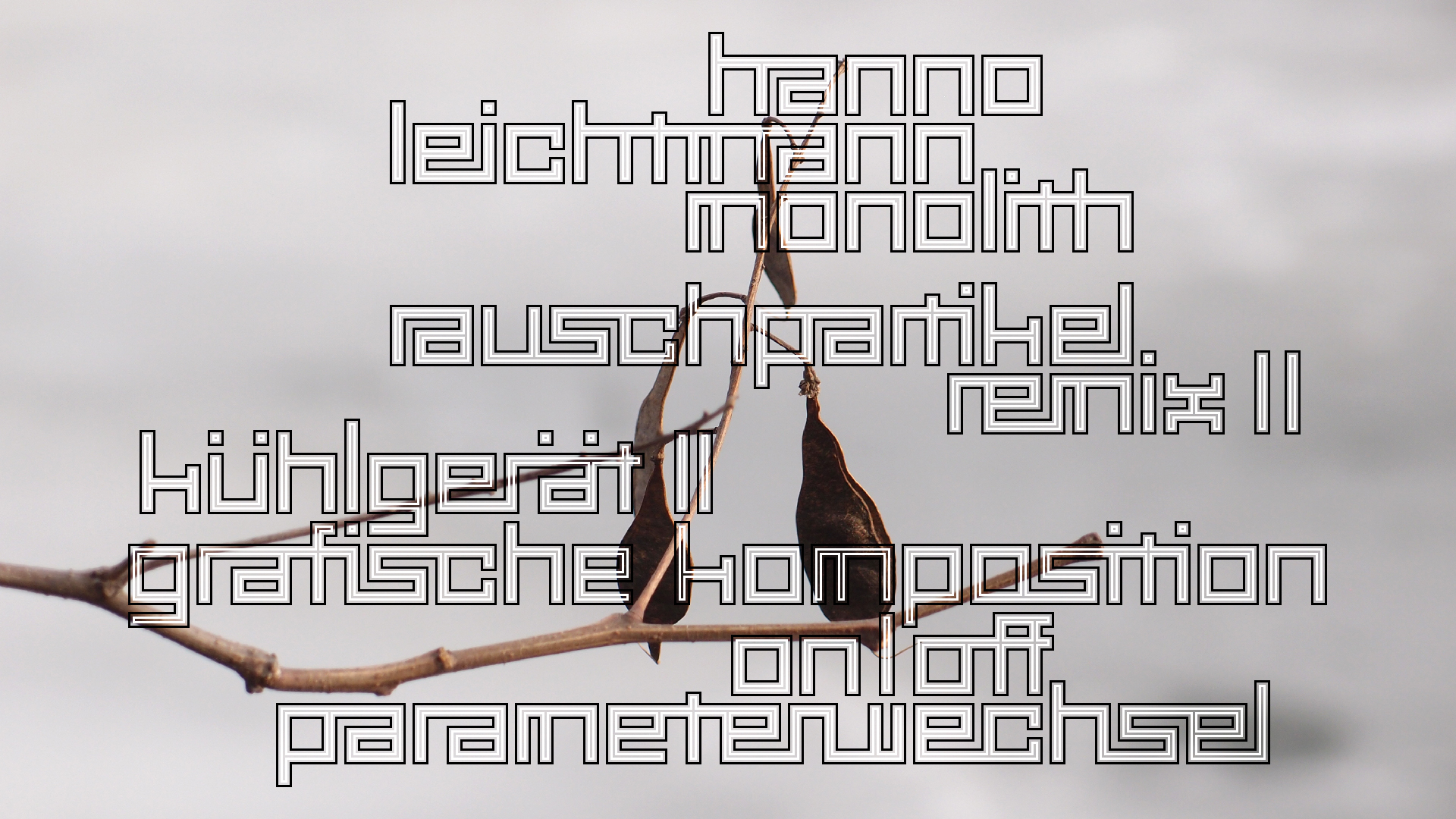 2021-03-10 Hanno Leichtmann - 1996 Monolith (rauschpartikel Remix 1 - 3)